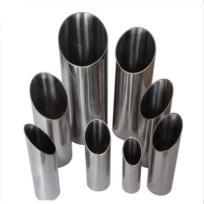 أنابيب مستديرة من الفولاذ المقاوم للصدأ مطاطية باردة حارة 0.5mm-6mm المطاطية لمواد البناء