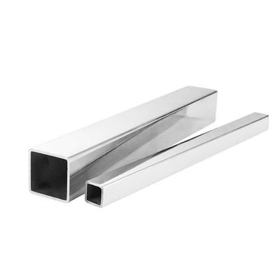 TP304 TP304L أنبوب مستطيل من الفولاذ المقاوم للصدأ TP321 TP316L
