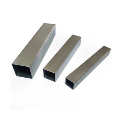 قطعة مجوفة مربع أنابيب الفولاذ المقاوم للصدأ 201 304 8K 0.5-50mm